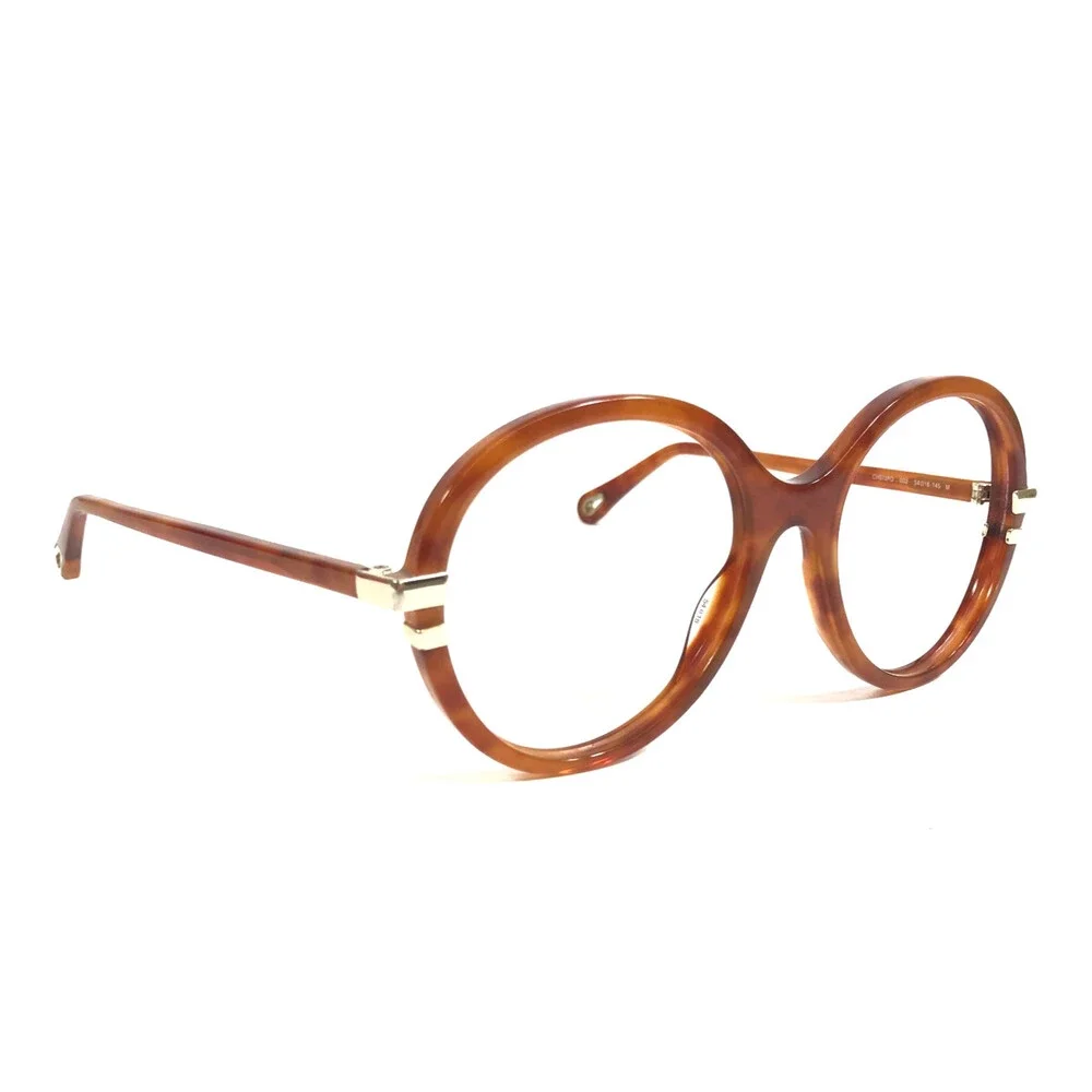 Chloe Eyeglasses Frames CH0108O 002 Havana Brown Orange Tortoise Gold 54-18-145